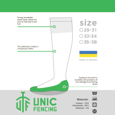 Socks UNIC Kids for fencing